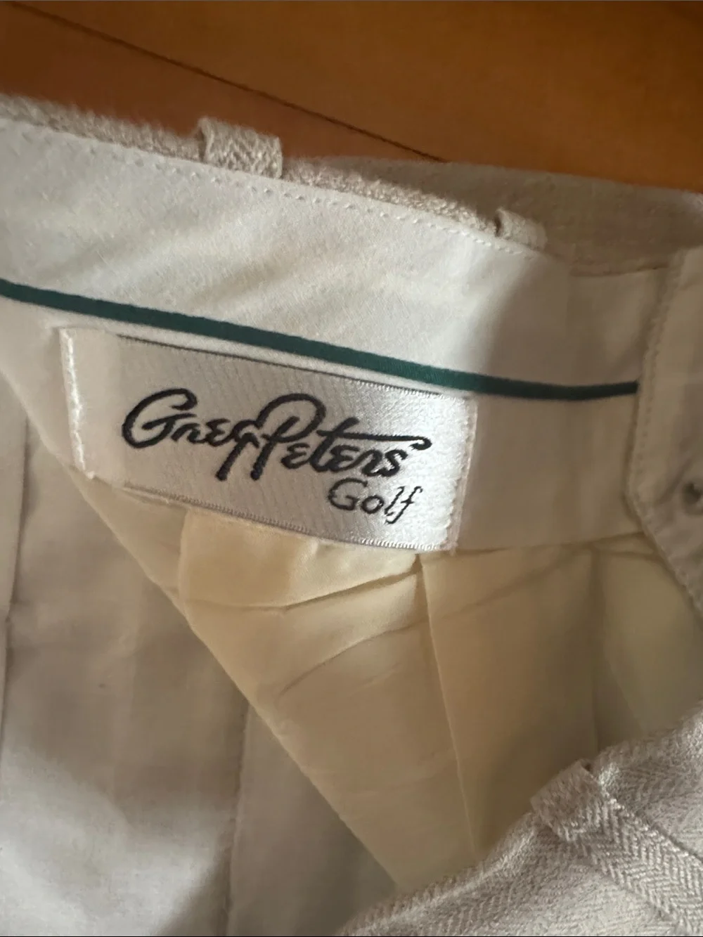 Greg Peters Golf Men's Light cream Linen Pants men’s 36x30